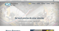 Desktop Screenshot of hsdissipadores.com.br